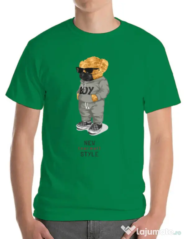 Tricou personalizat barbat New normal style Verde mediu