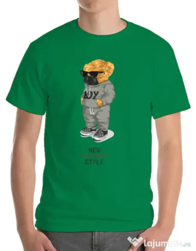 Tricou personalizat barbat New normal style Verde mediu