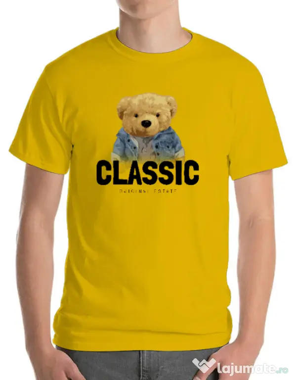 Tricou personalizat barbat Classic Galben