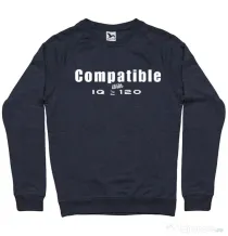 Bluza personalizata barbat Tricouri cu mesaje | IQ 120 | CreativeSheep Denim inchis