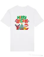 Tricou STANLEY STELLA barbat Hei, prietenii mei de Crăciun! Alb
