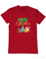 Tricou personalizat barbat Hei, prietenii mei de Crăciun! Rosu