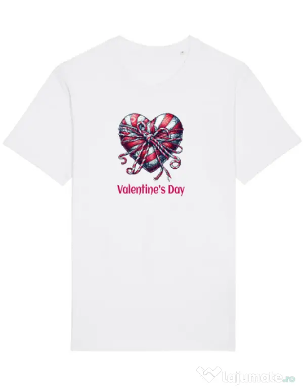 Tricou STANLEY STELLA barbat Valentine\'s Day 2025 Alb