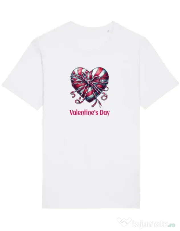 Tricou STANLEY STELLA barbat Valentine\'s Day 2025 Alb