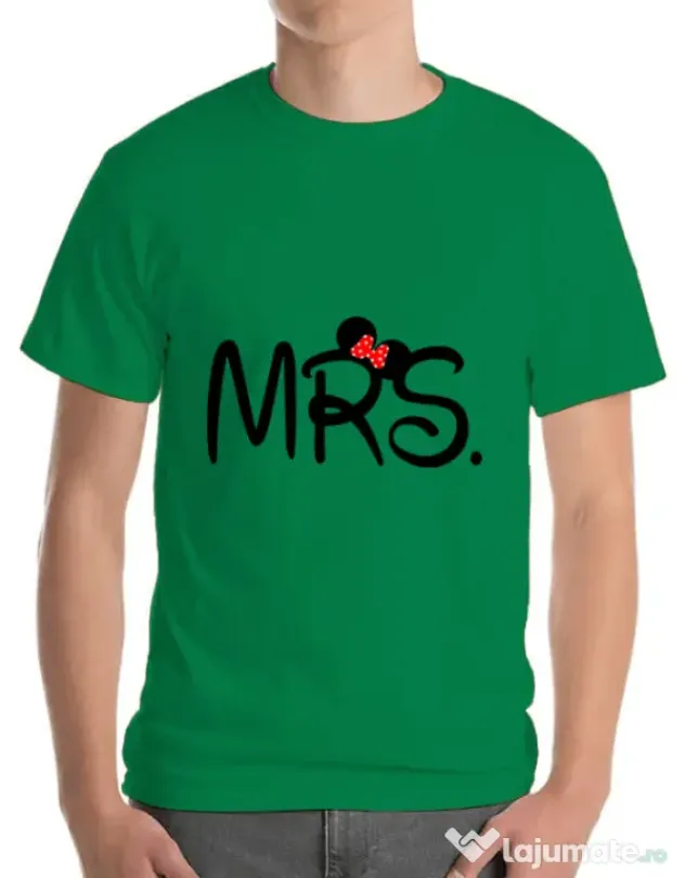 Tricou ADLER barbat Mrs Minnie Verde mediu