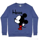 Bluza ADLER barbat Hers Mickey Albastru melanj