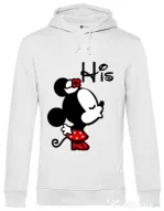 Hoodie barbat cu gluga His Minnie Alb