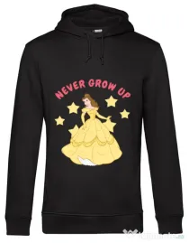 Hoodie barbat cu gluga Never grow up Negru