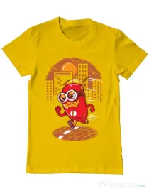 Tricou ADLER barbat Flash minion Galben