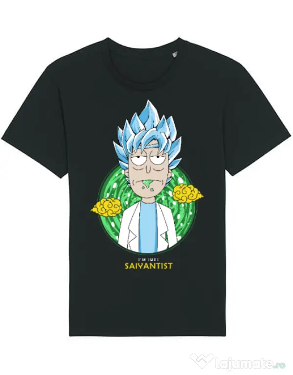 Tricou STANLEY STELLA barbat I'm just saiyantist Negru