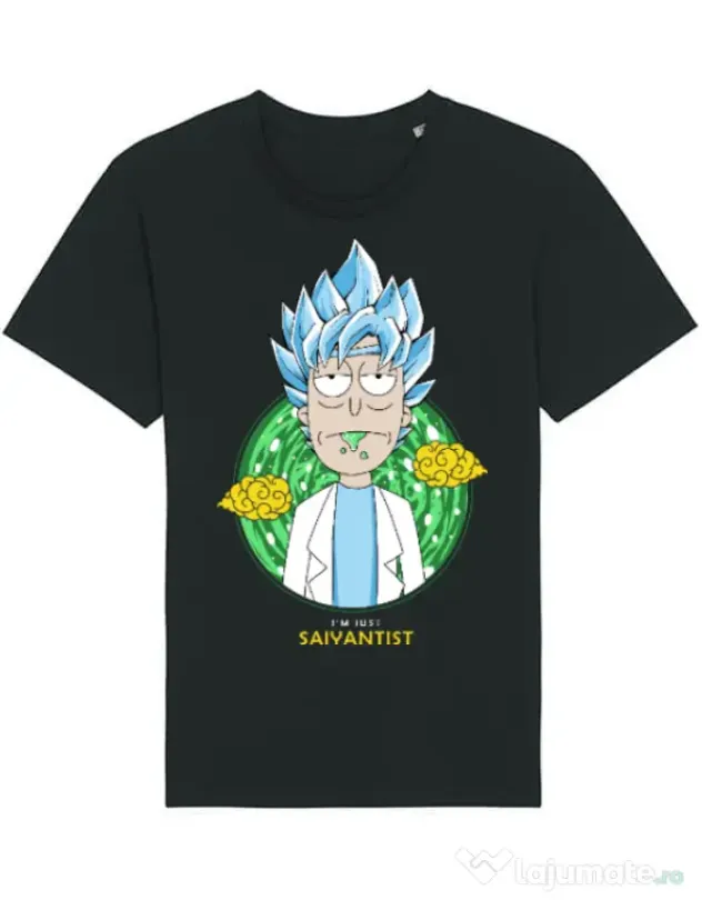 Tricou STANLEY STELLA barbat I'm just saiyantist Negru