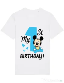 Tricou STANLEY STELLA barbat My first birthday Alb