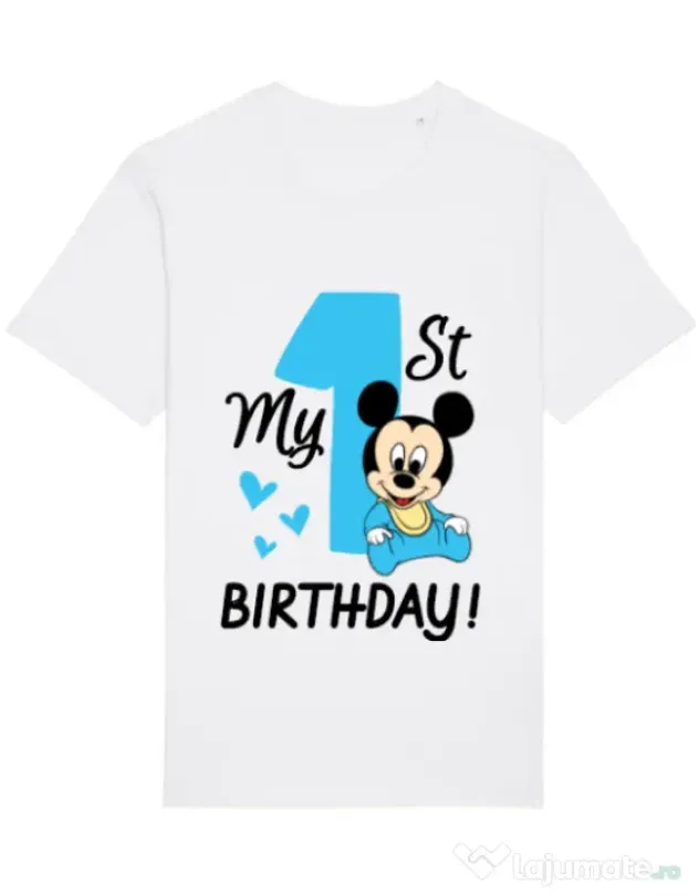 Tricou STANLEY STELLA barbat My first birthday Alb