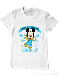 Tricou ADLER barbat Absolvire Mickey Mouse Alb