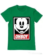 Tricou ADLER barbat Oh boy Verde mediu