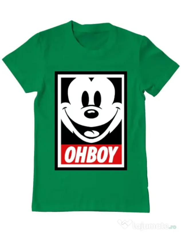 Tricou ADLER barbat Oh boy Verde mediu