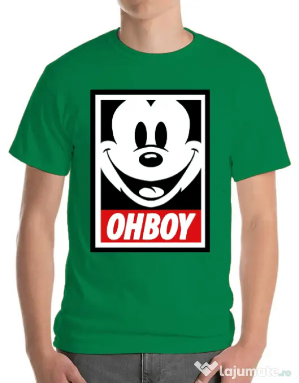 Tricou ADLER barbat Oh boy Verde mediu