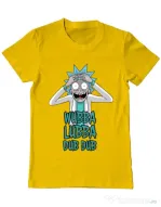Tricou ADLER barbat Wubba Lubba Dub Dub Galben