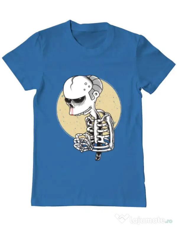 Tricou ADLER barbat Death of Grandfather Albastru azuriu