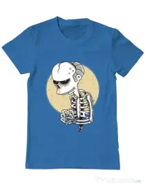Tricou ADLER barbat Death of Grandfather Albastru azuriu