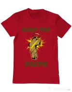 Tricou ADLER barbat Keep the Faith Rosu