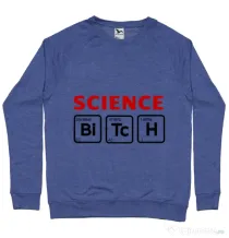 Bluza ADLER barbat Science Bitch Albastru melanj