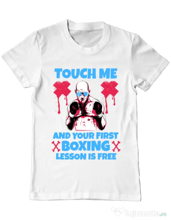 Tricou ADLER barbat Touch me Alb