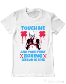 Tricou ADLER barbat Touch me Alb