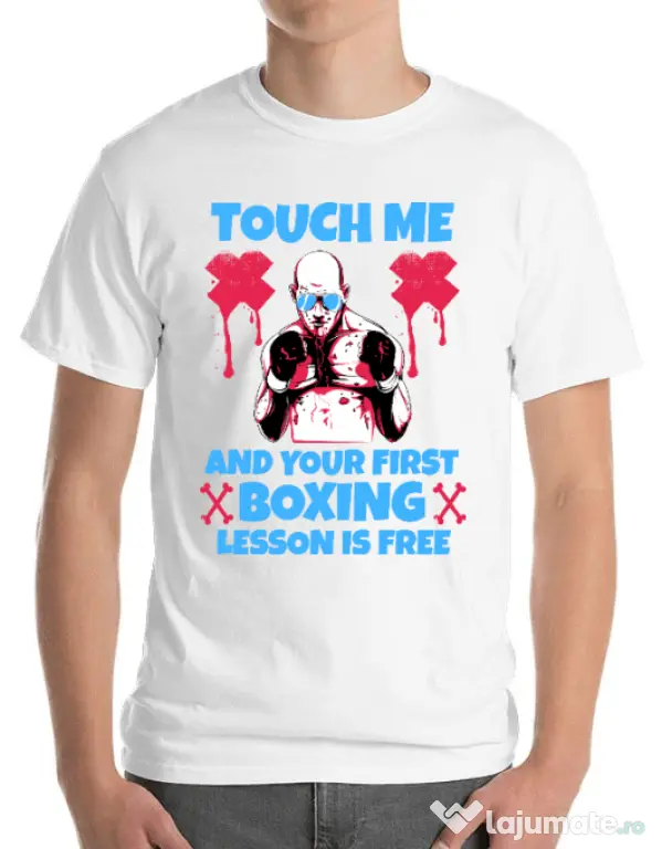 Tricou ADLER barbat Touch me Alb