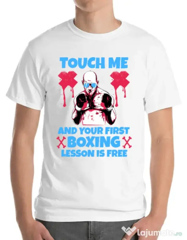 Tricou ADLER barbat Touch me Alb