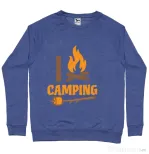Bluza ADLER barbat I love Camping Albastru melanj
