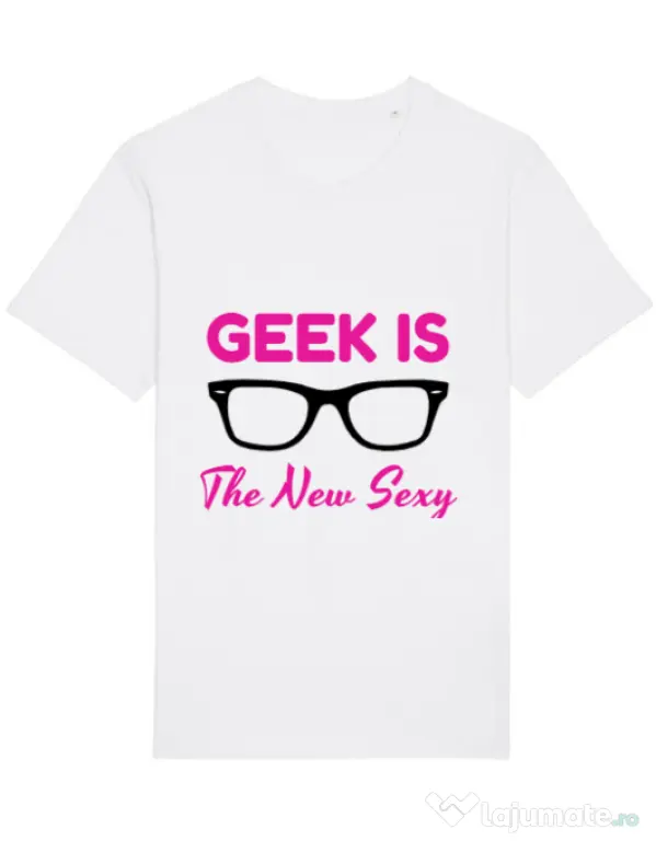 Tricou STANLEY STELLA barbat Geek is the new sexy Alb
