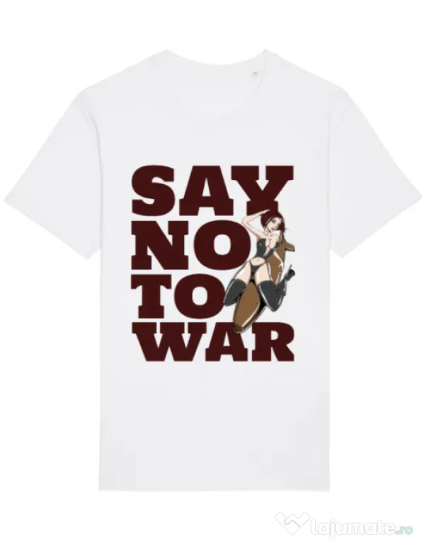 Tricou STANLEY STELLA barbat Say no to war Alb