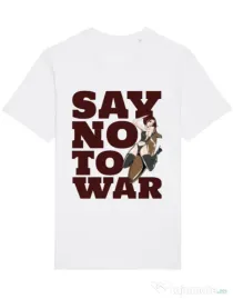 Tricou STANLEY STELLA barbat Say no to war Alb