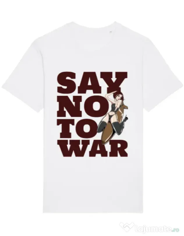 Tricou STANLEY STELLA barbat Say no to war Alb