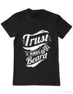 Tricou ADLER barbat Trust me, I have a beard Negru