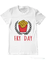 Tricou ADLER barbat Fry Day Alb