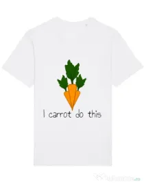 Tricou STANLEY STELLA barbat I carrot do this Alb
