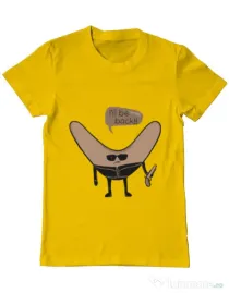 Tricou ADLER barbat I’ll be back Galben