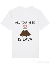 Tricou STANLEY STELLA barbat All you need is lava Alb