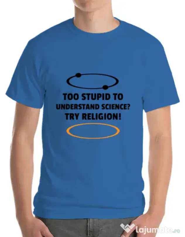 Tricou ADLER barbat Try religion Albastru azuriu