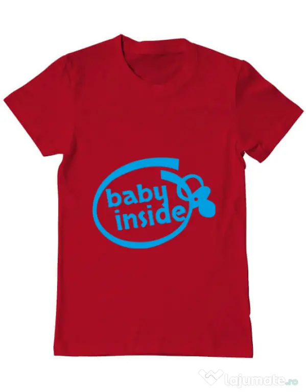 Tricou ADLER barbat Baby inside Rosu