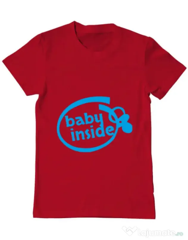 Tricou ADLER barbat Baby inside Rosu