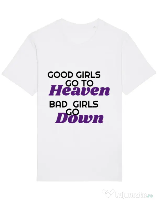 Tricou STANLEY STELLA barbat Bad girls go down Alb
