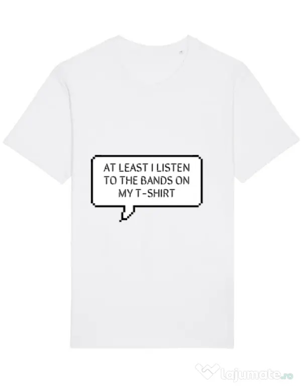 Tricou STANLEY STELLA barbat T-shirt band Alb