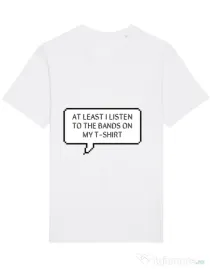 Tricou STANLEY STELLA barbat T-shirt band Alb