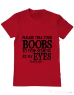 Tricou ADLER barbat Boobs Rosu