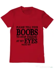 Tricou ADLER barbat Boobs Rosu
