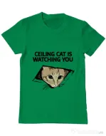 Tricou ADLER barbat Ceiling cat Verde mediu