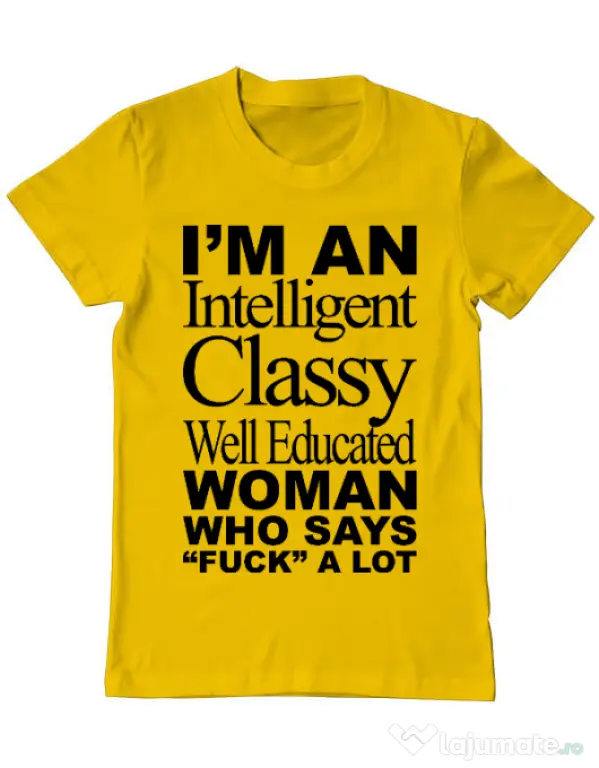 Tricou ADLER barbat Classy Woman Galben